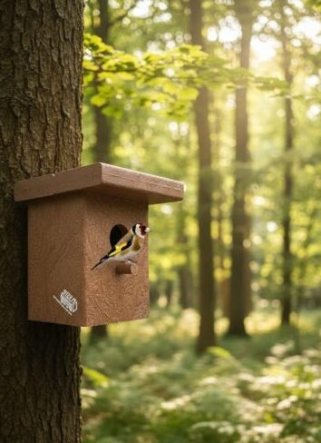 Caja nido profesional de madera plástica para mobiliario urbano