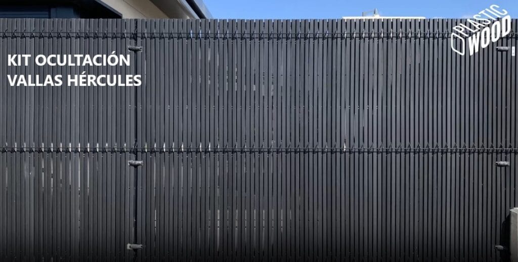 Instalación kit de ocultación para vallas Hércules NEVO de Plasticwood